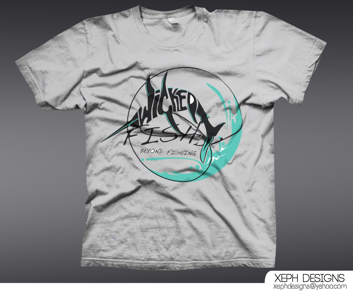 T-shirt Design by xeph for Wicked Fish Apparel, LLC | Design #3411865
