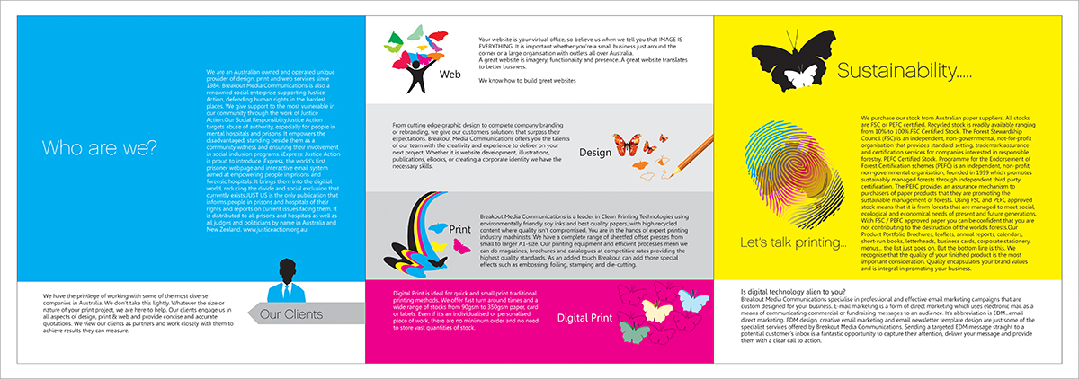 Brochure Design by dkthedon for Breakout Media | Design #3429380