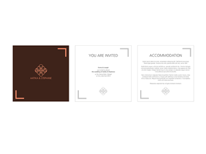 Invitation Design by Marc Murray Design for this project | Design #3322976