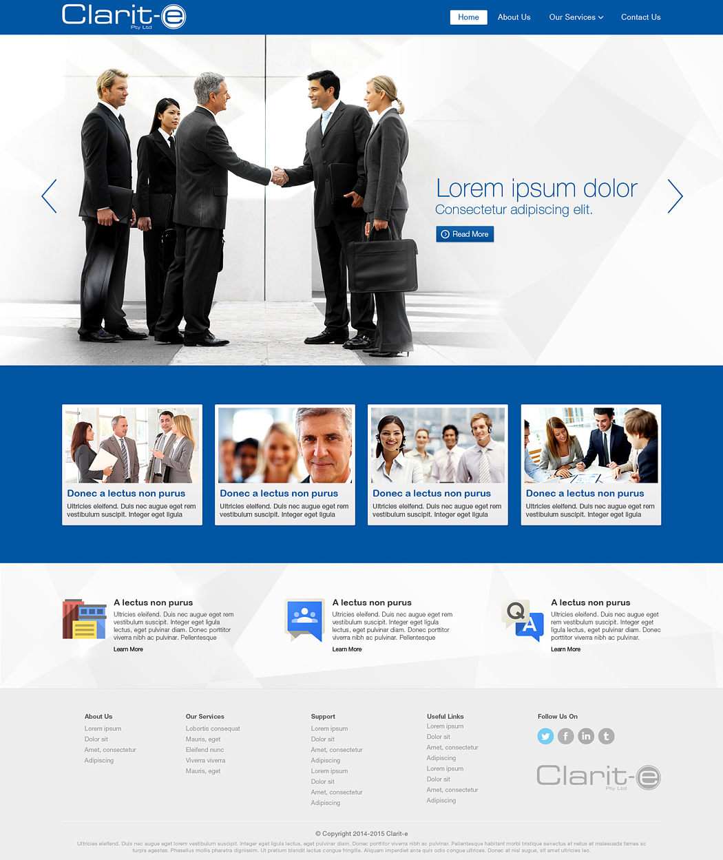 Web Design by Latest Design Ideas for Clarit-e Pty Ltd | Design #3386827