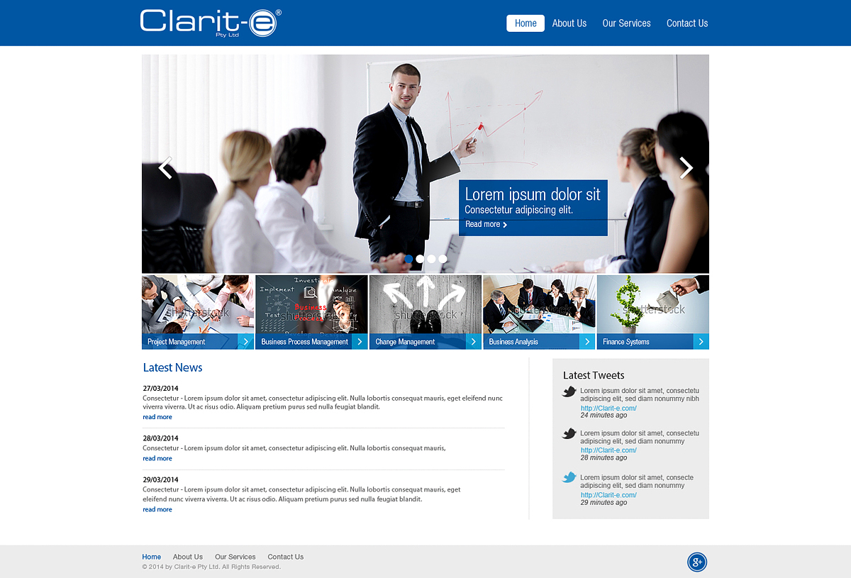 Web Design by Latest Design Ideas for Clarit-e Pty Ltd | Design #3415053
