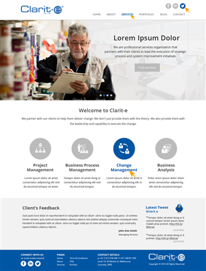 Diseño Web por Nelsur para Clarit-e Pty Ltd | Diseño: #3360122