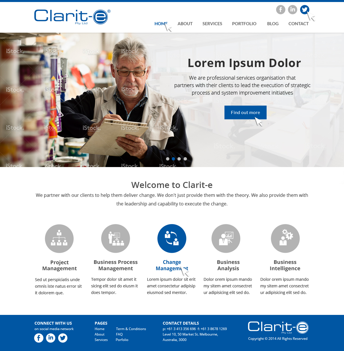 Web Design by Nelsur for Clarit-e Pty Ltd | Design #3366188