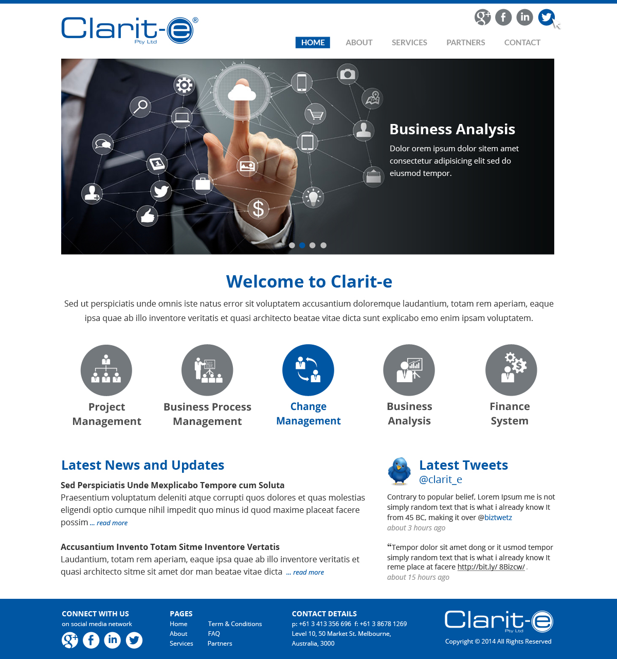 Web Design by Nelsur for Clarit-e Pty Ltd | Design: #3410095