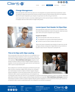 Web Design by Nelsur for Clarit-e Pty Ltd | Design: #3414373