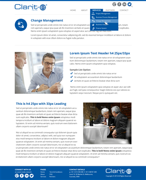 Web Design by Nelsur for Clarit-e Pty Ltd | Design: #3414380