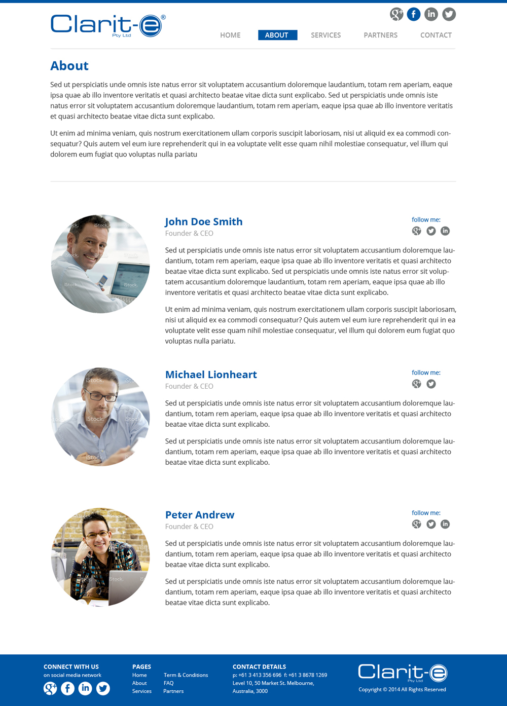 Web Design by Nelsur for Clarit-e Pty Ltd | Design #3426769