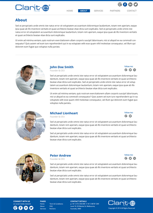 Web Design by Nelsur for Clarit-e Pty Ltd | Design: #3426769