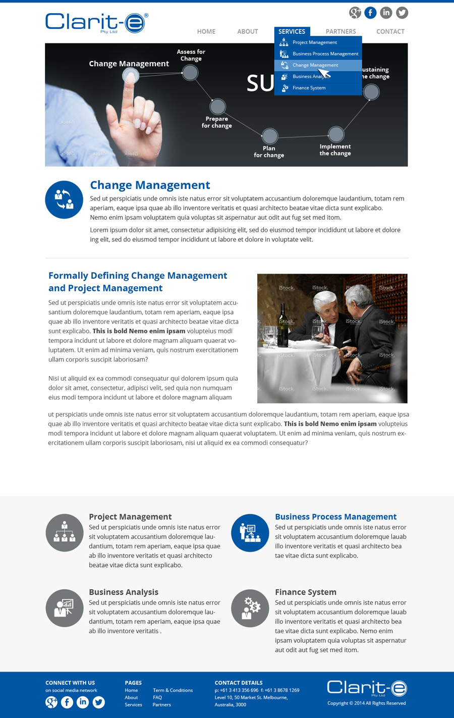 Diseño Web por Nelsur para Clarit-e Pty Ltd | Diseño #3443886