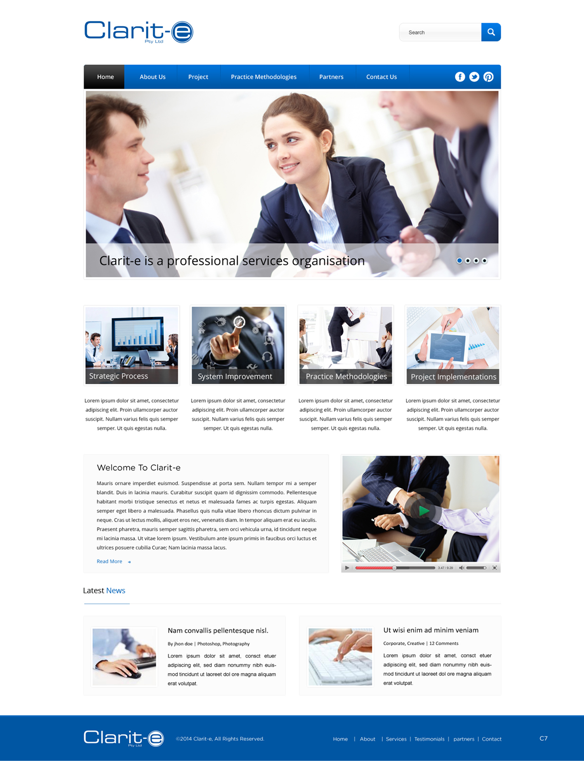 Web Design by pb for Clarit-e Pty Ltd | Design #3376919