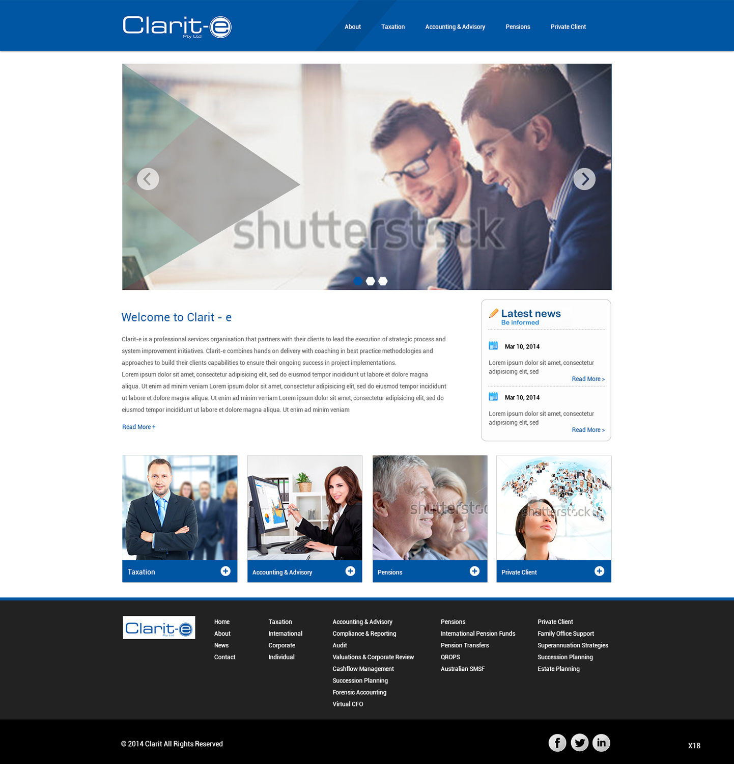 Web Design by pb for Clarit-e Pty Ltd | Design #3376929