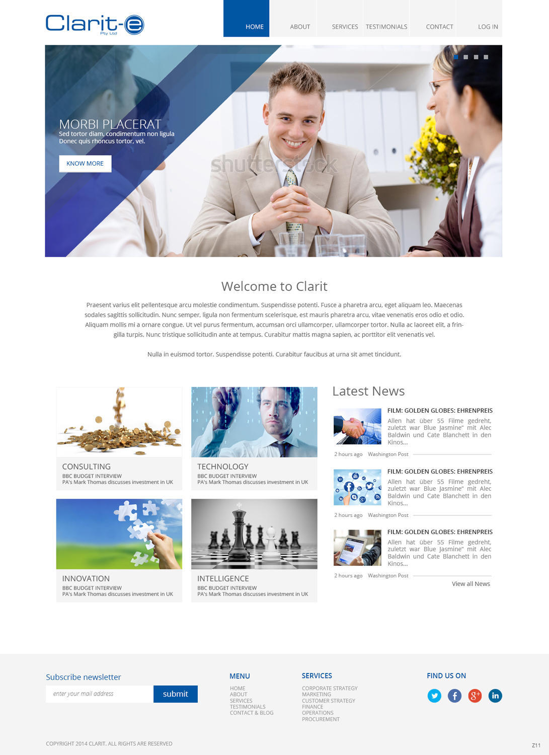 Web Design by pb for Clarit-e Pty Ltd | Design #3382818