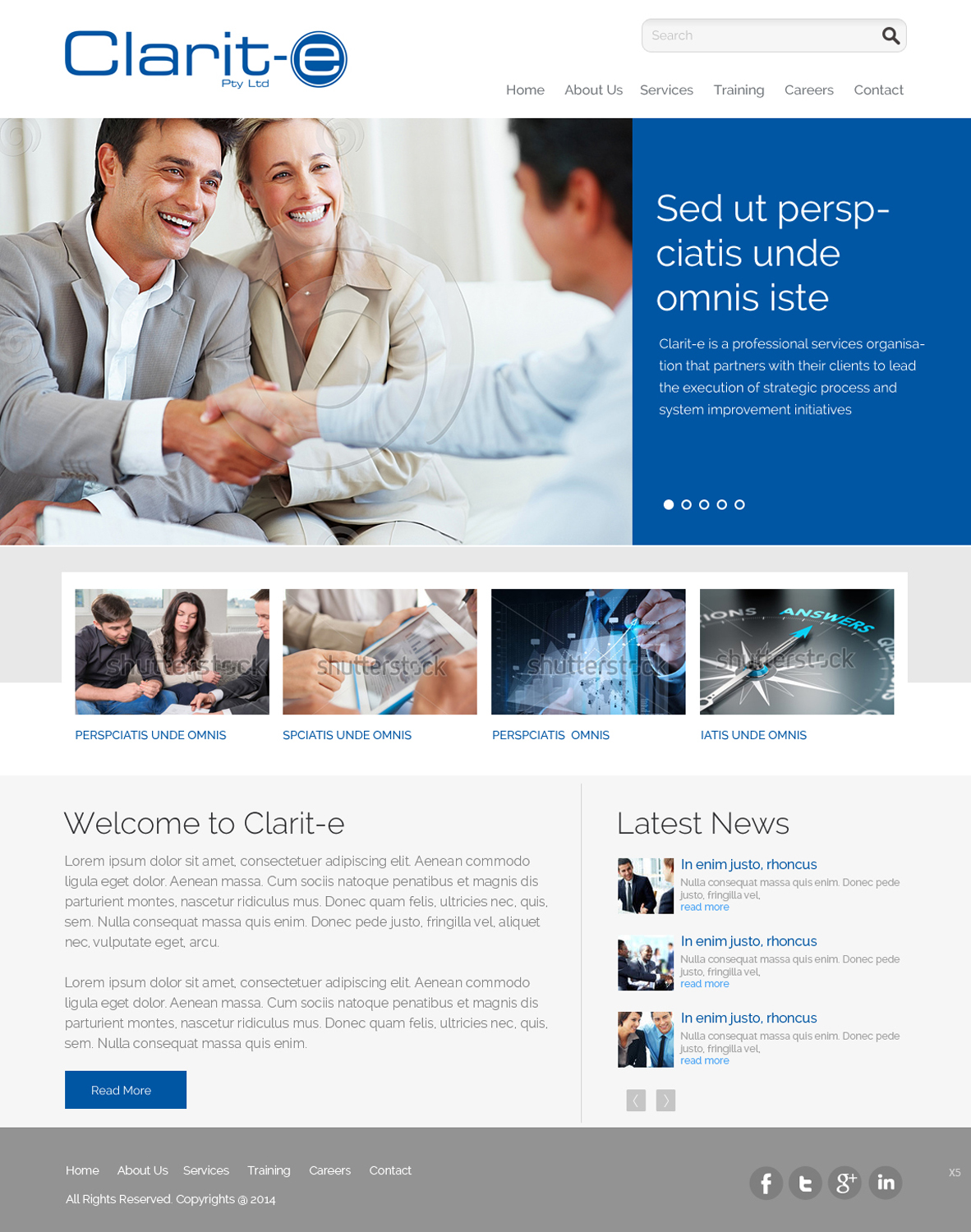 Web Design by pb for Clarit-e Pty Ltd | Design #3382826