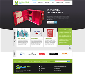 Web Design by looptriks for Secura Zone Safety | Design: #3328027