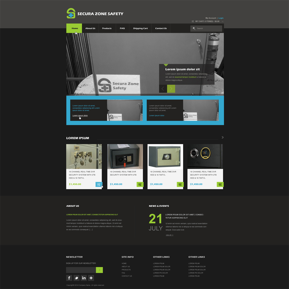 Web Design by aarsita for Secura Zone Safety | Design #3345290