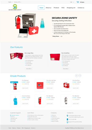 Diseño Web por TechWise para Secura Zone Safety | Diseño #3391963