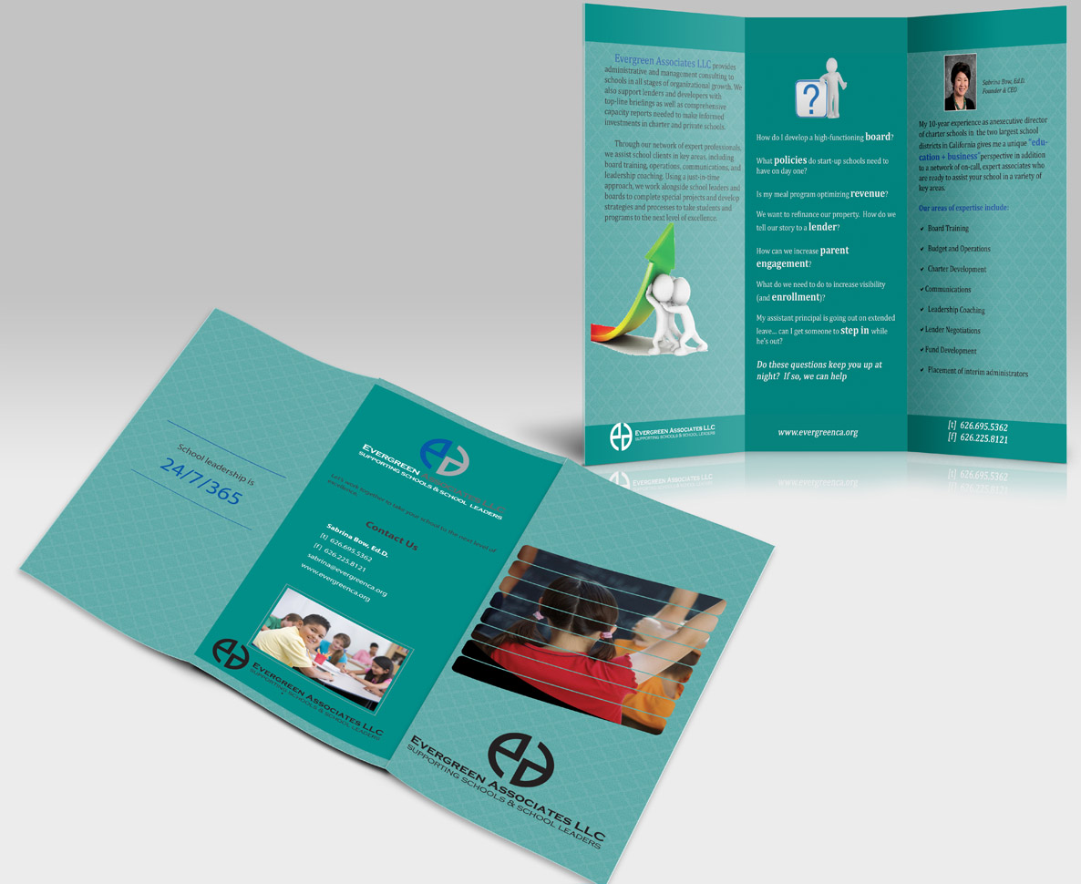 Brochure Design by Akaram Advertising for Evergreen Associates LLC | Design #3431487