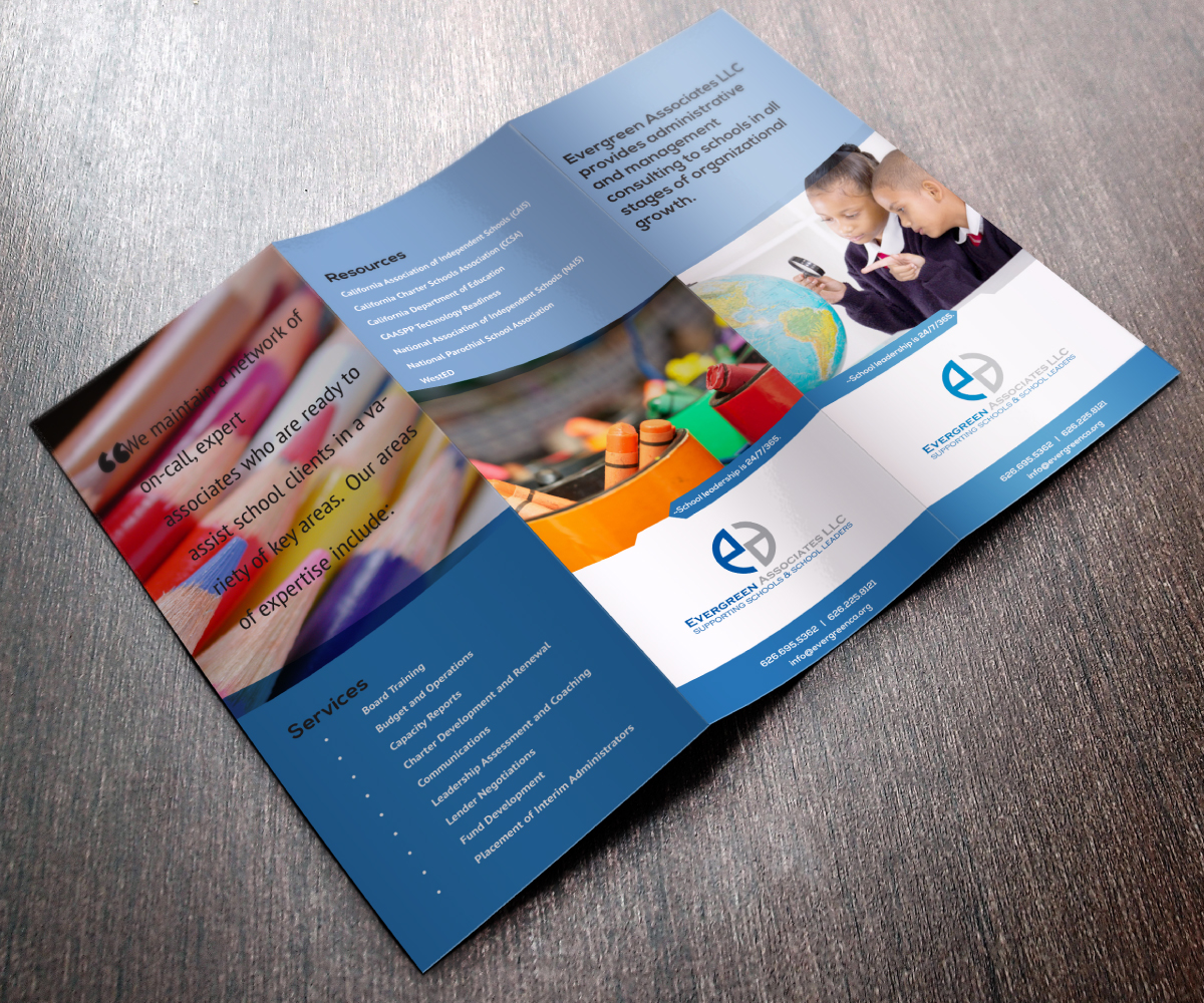 Brochure Design by the.x for Evergreen Associates LLC | Design #3432369