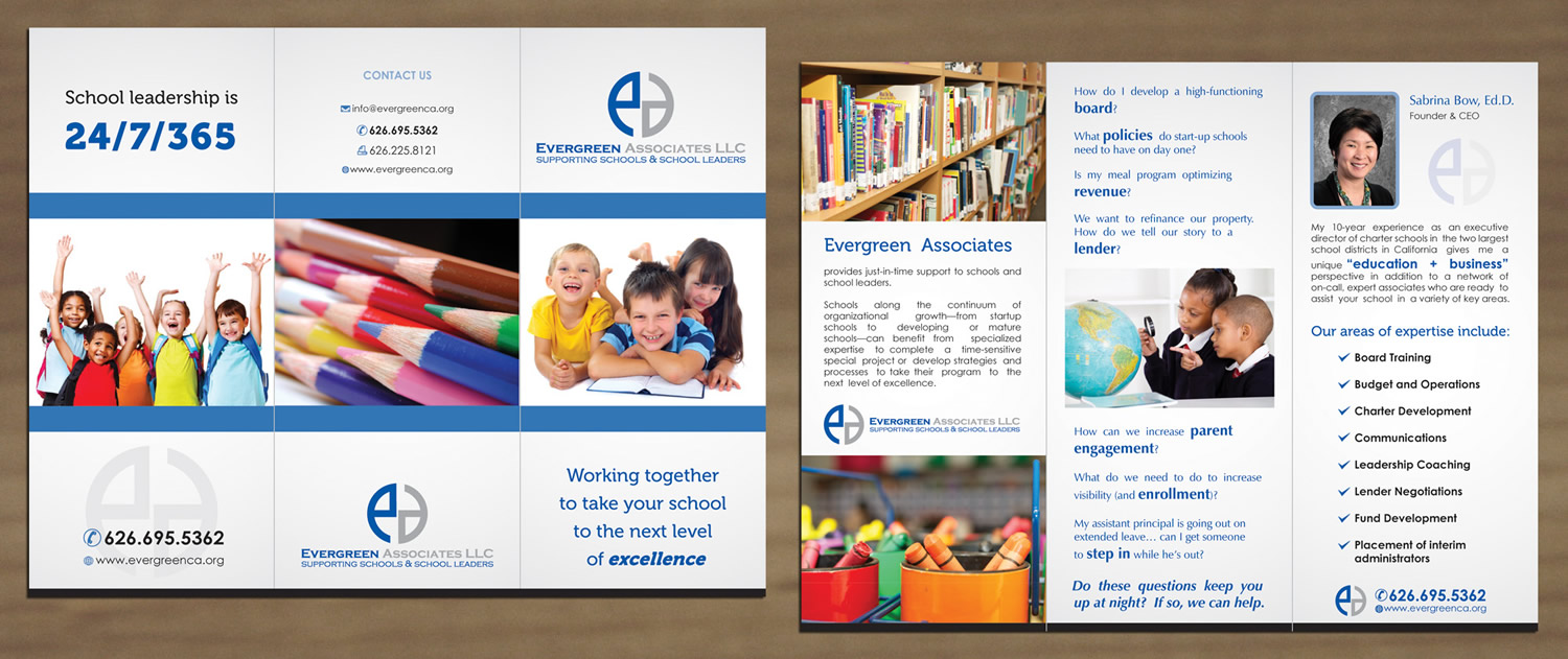 Diseño de Brochure por Sbss para Evergreen Associates LLC | Diseño #3364865