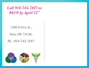 Postcard Design by Master's Logo