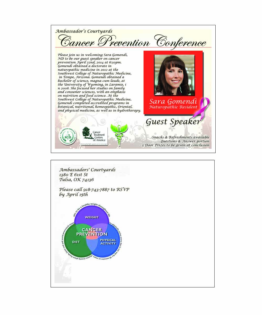 Diseño de Postal por BJY para Ambassadors Courtyards | Diseño #3376535