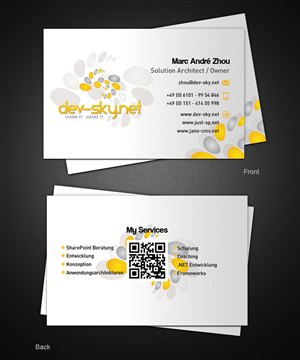 Visitenkarten-Design von Pixeleas für dev-sky.net | Design: #3316828