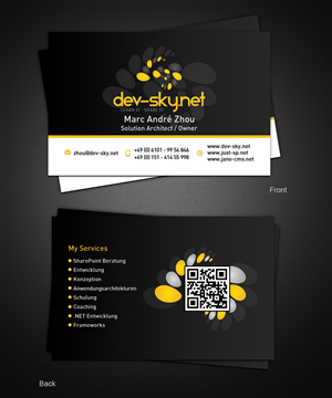 Visitenkarten-Design von Pixeleas für dev-sky.net | Design: #3316953