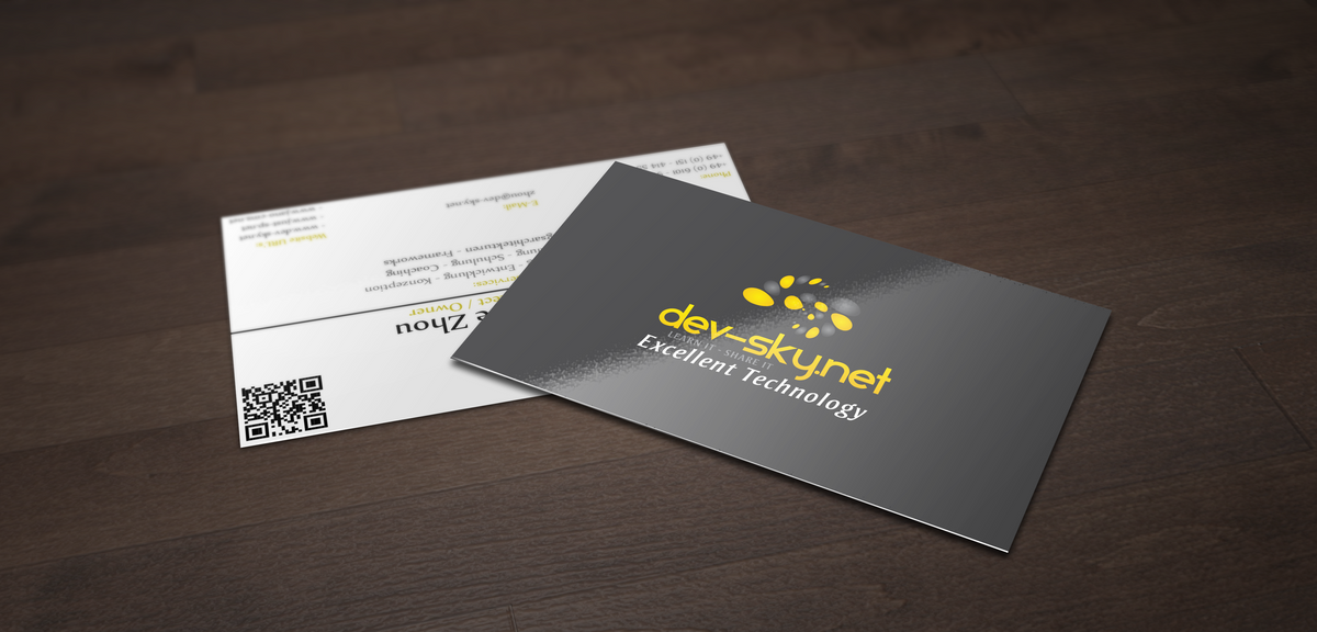 Business Card Design by Yesternight Studios for dev-sky.net | Design #3320365