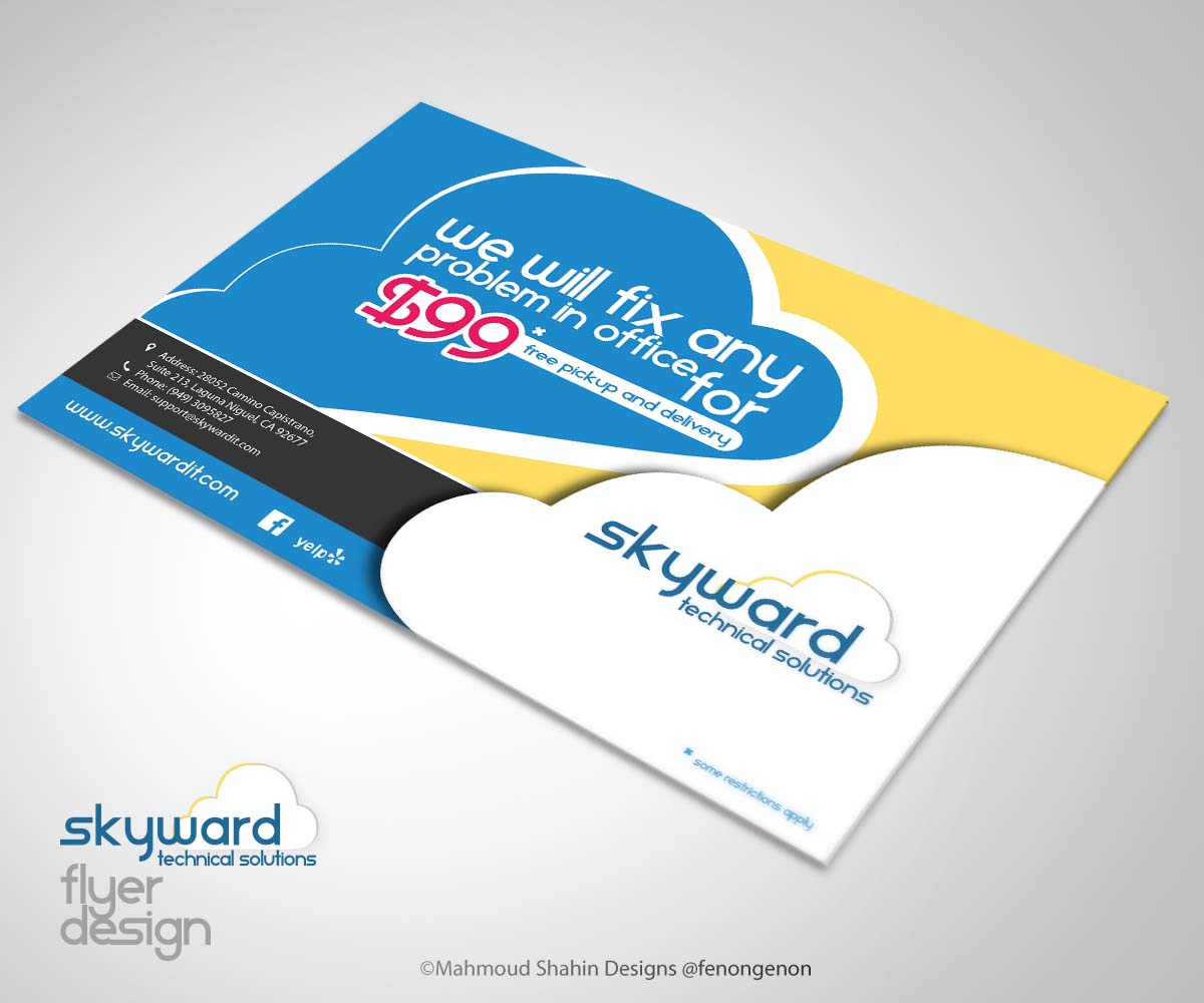 Flyer Design by Mahmoud Shahin for this project | Design #3332880