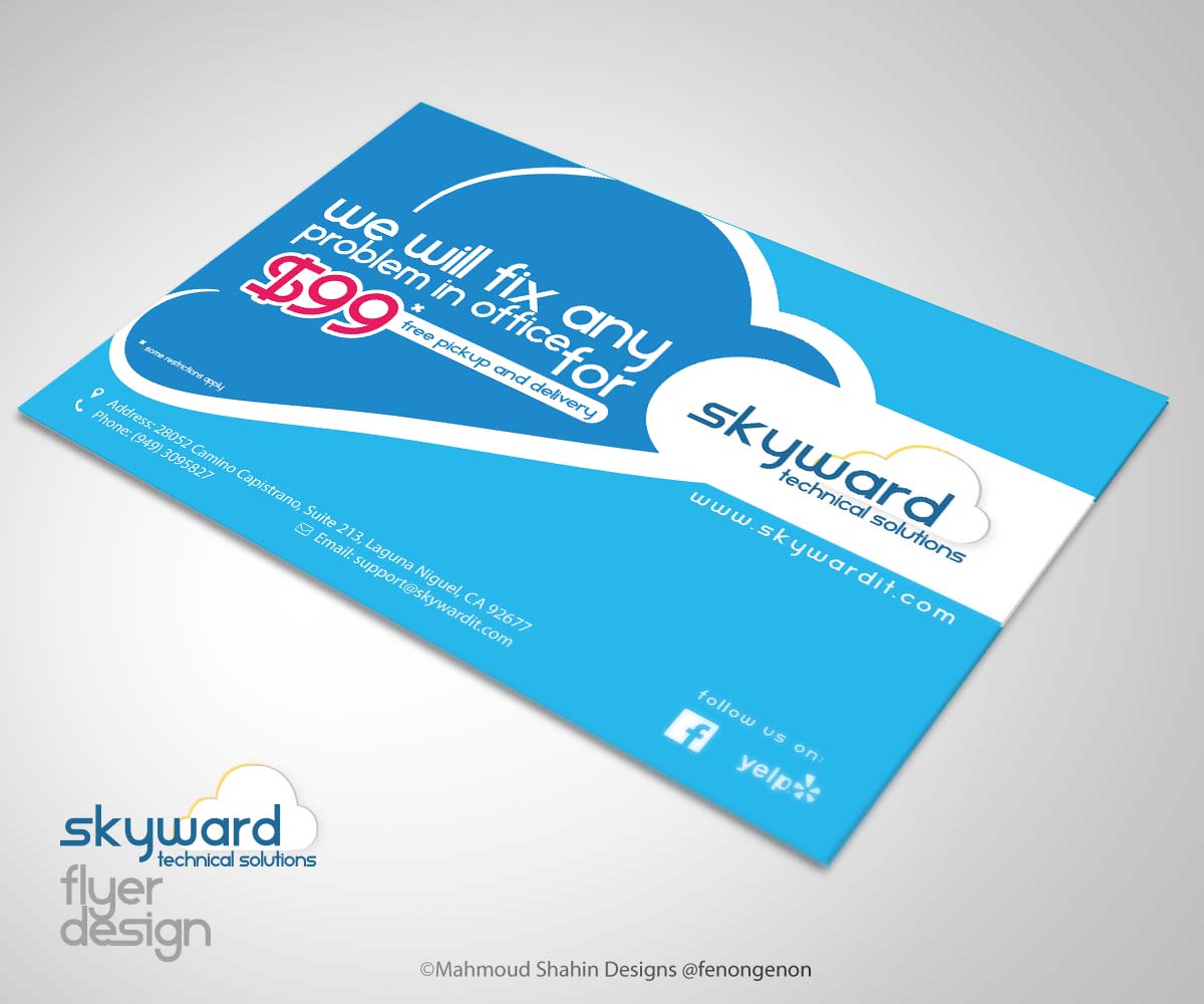 Flyer Design by Mahmoud Shahin for this project | Design #3332886