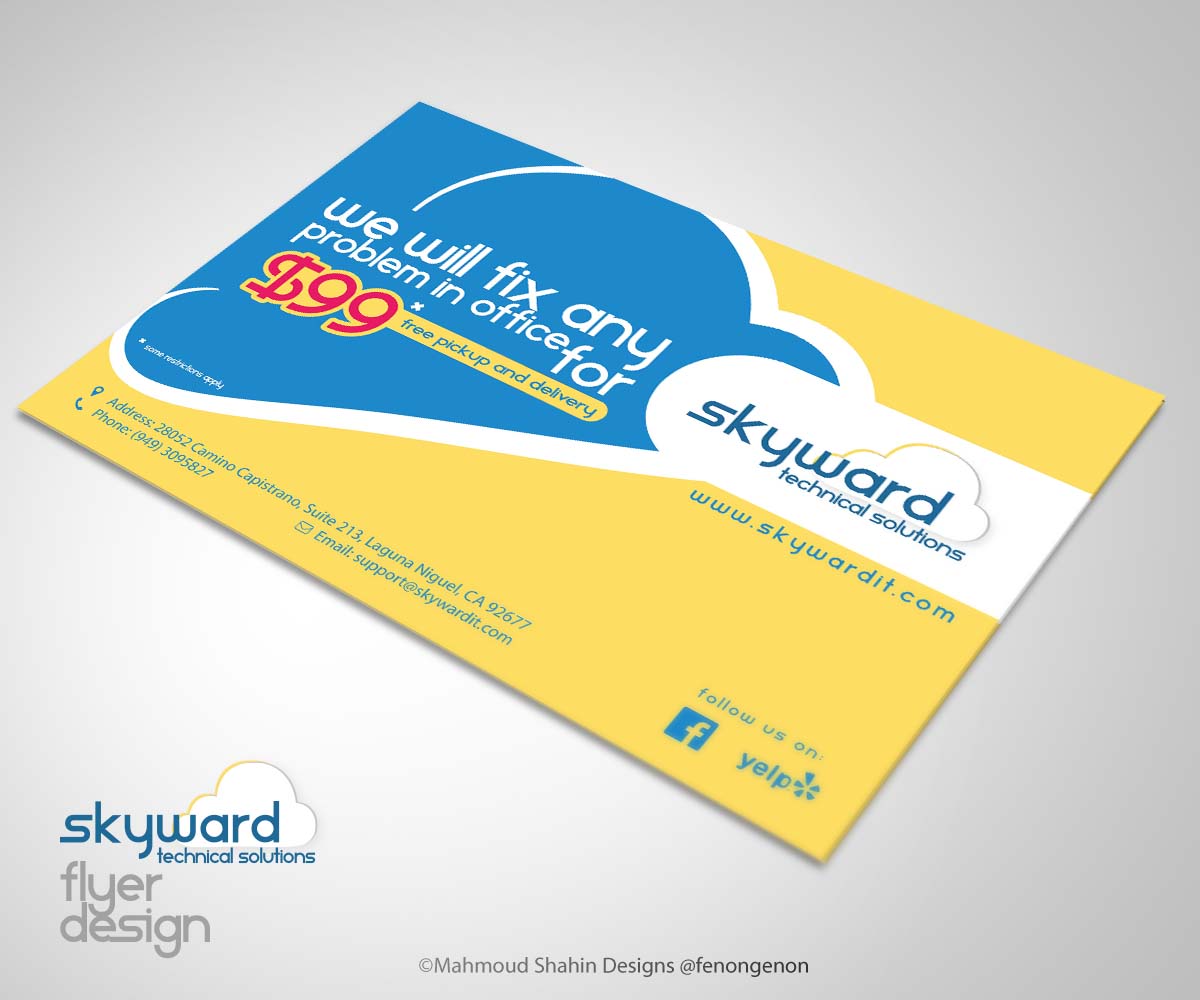 Flyer Design by Mahmoud Shahin for this project | Design #3332888