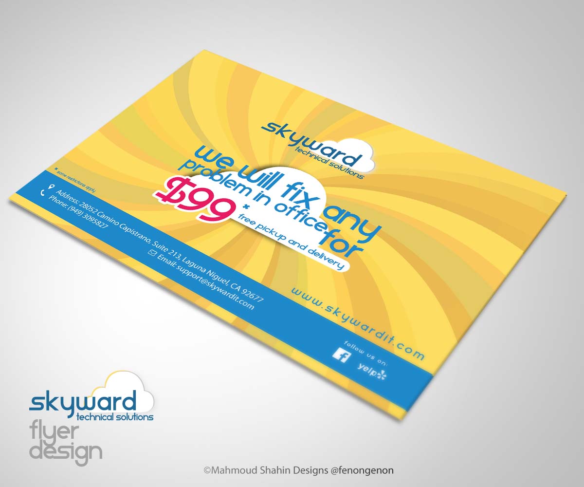 Flyer Design by Mahmoud Shahin for this project | Design #3332901