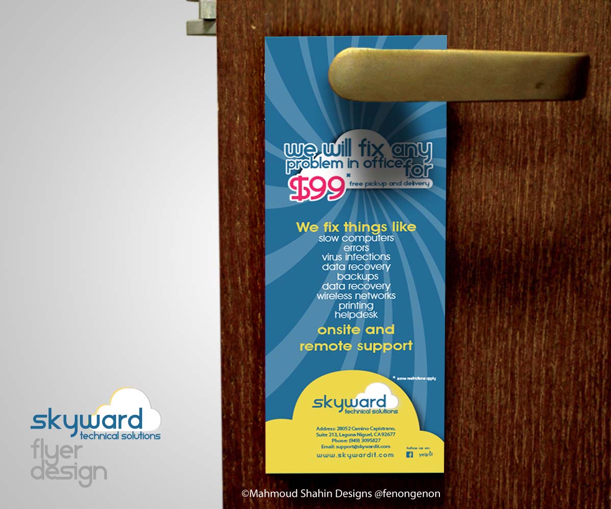 Flyer Design by Mahmoud Shahin for this project | Design #3347053