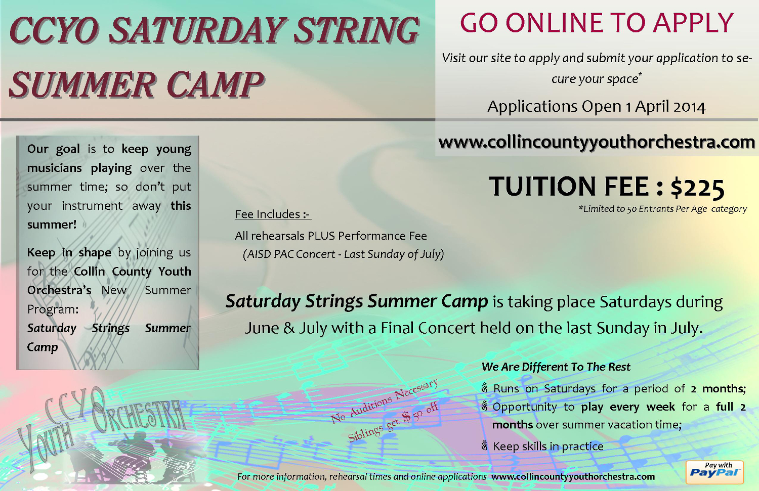 Poster Design by BumperSticker22 for Collin County Youth Orchestra | Design #3381813