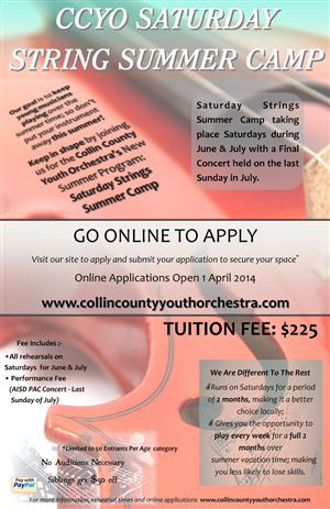 Poster Design by BumperSticker22 for Collin County Youth Orchestra | Design #3392855