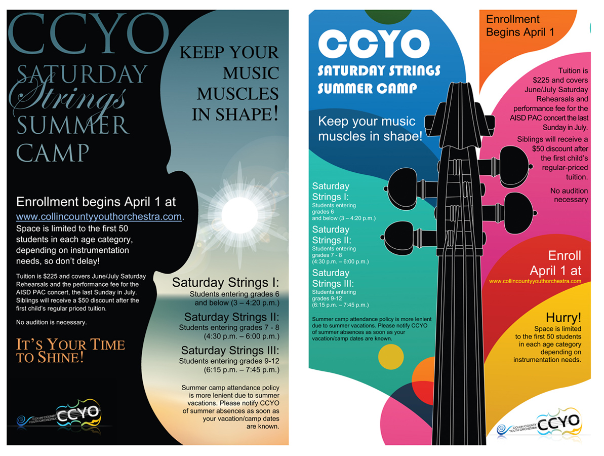 Poster Design by Perrygraphics for Collin County Youth Orchestra | Design #3341140
