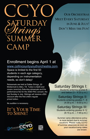 Poster Design by Perrygraphics for Collin County Youth Orchestra | Design #3387058