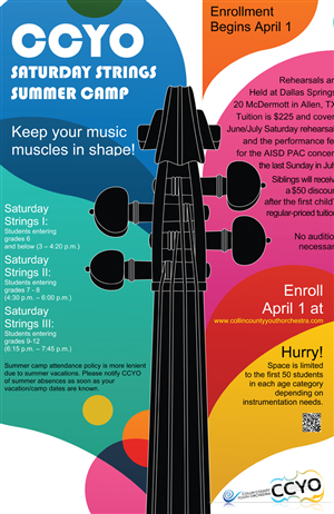 Design de Poster par Perrygraphics pour Collin County Youth Orchestra | Design : #3393761