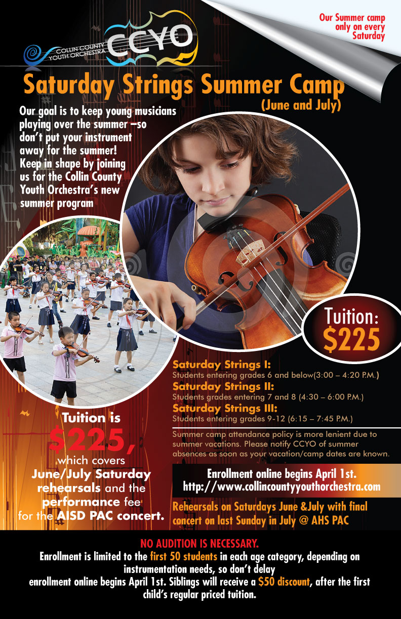 Poster Design by Impressive Sol for Collin County Youth Orchestra | Design #3378792