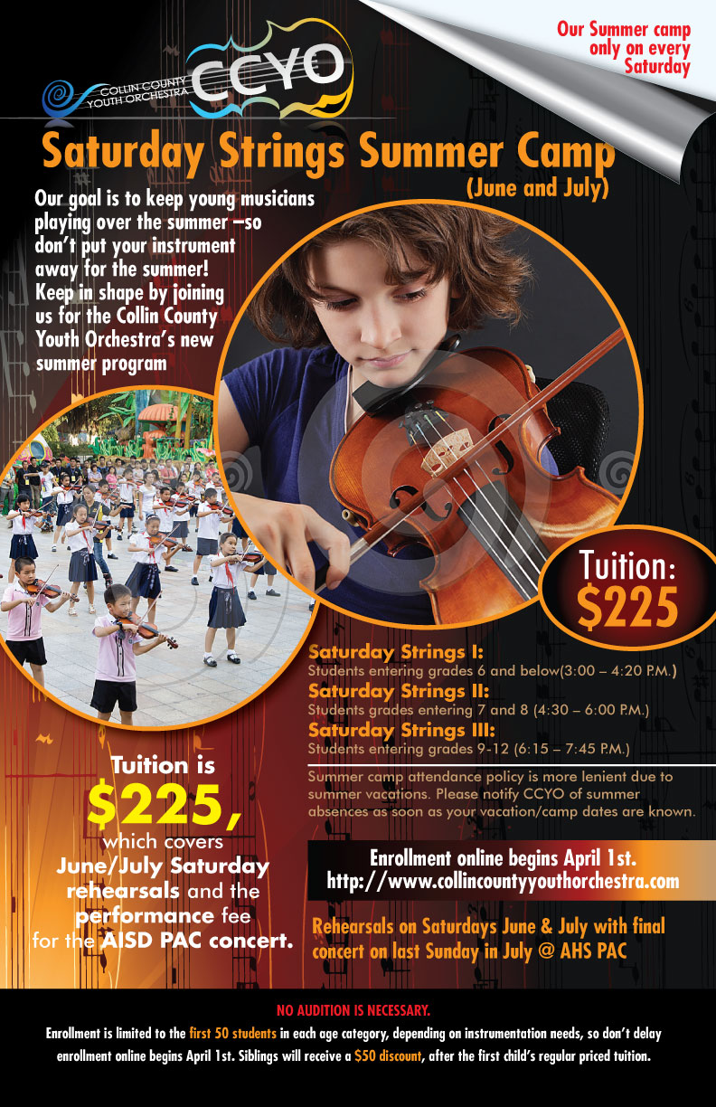 Poster Design by Impressive Solutions for Collin County Youth Orchestra | Design #3378794