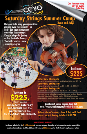Poster Design by Impressive Solutions for Collin County Youth Orchestra | Design: #3378794