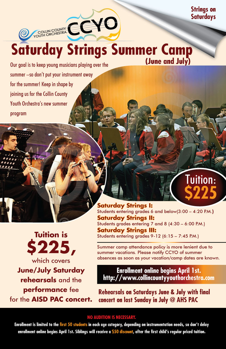 Poster Design by Impressive Sol for Collin County Youth Orchestra | Design #3399443