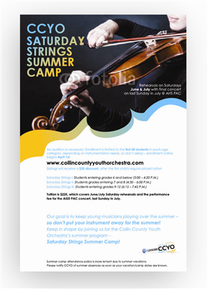 Design de Poster par DAStudioDesigns pour Collin County Youth Orchestra | Design : #3390227