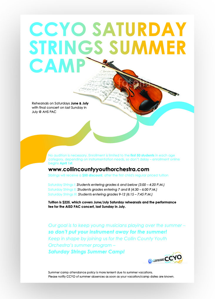 Poster Design by DAStudioDesigns for Collin County Youth Orchestra | Design #3390232