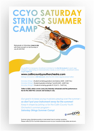 Design de Poster par DAStudioDesigns pour Collin County Youth Orchestra | Design : #3390232