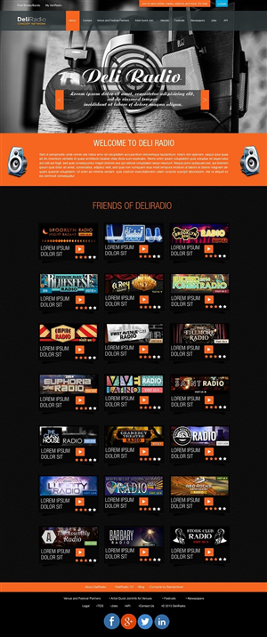 Web Design by Kuldeepak for DeliRadio | Design #3331648
