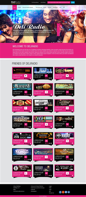 Web Design by Kuldeepak for DeliRadio | Design: #3331651