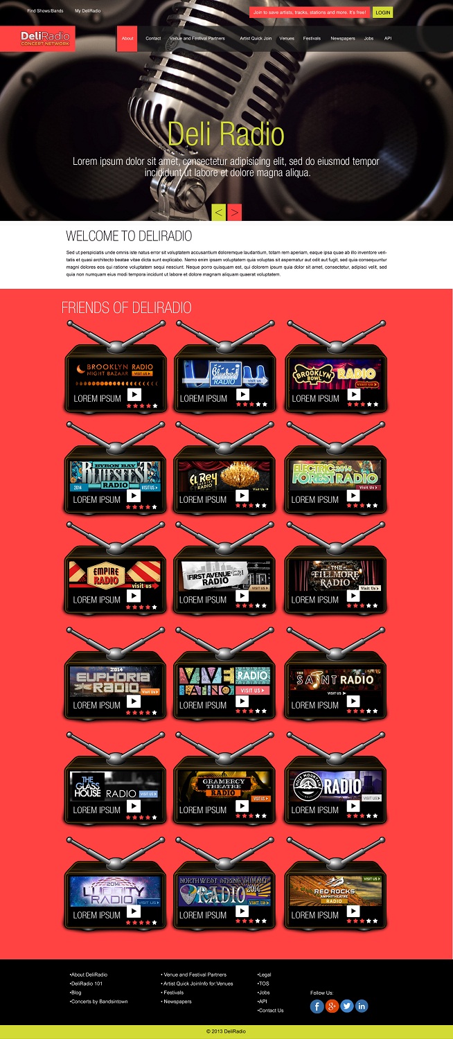 Web Design by Kuldeepak for DeliRadio | Design #3331657