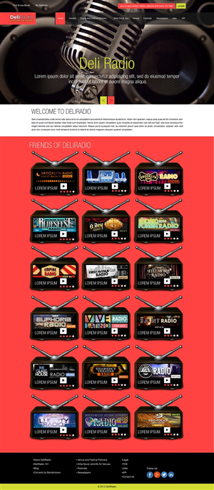 Web Design by Kuldeepak for DeliRadio | Design: #3331657