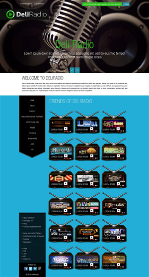 Web Design by Kuldeepak for DeliRadio | Design: #3366928